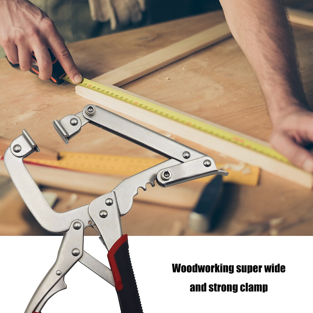 4 Gear Fix Vise Locking C Clamp Welding Clip Woodworking Pliers Locator