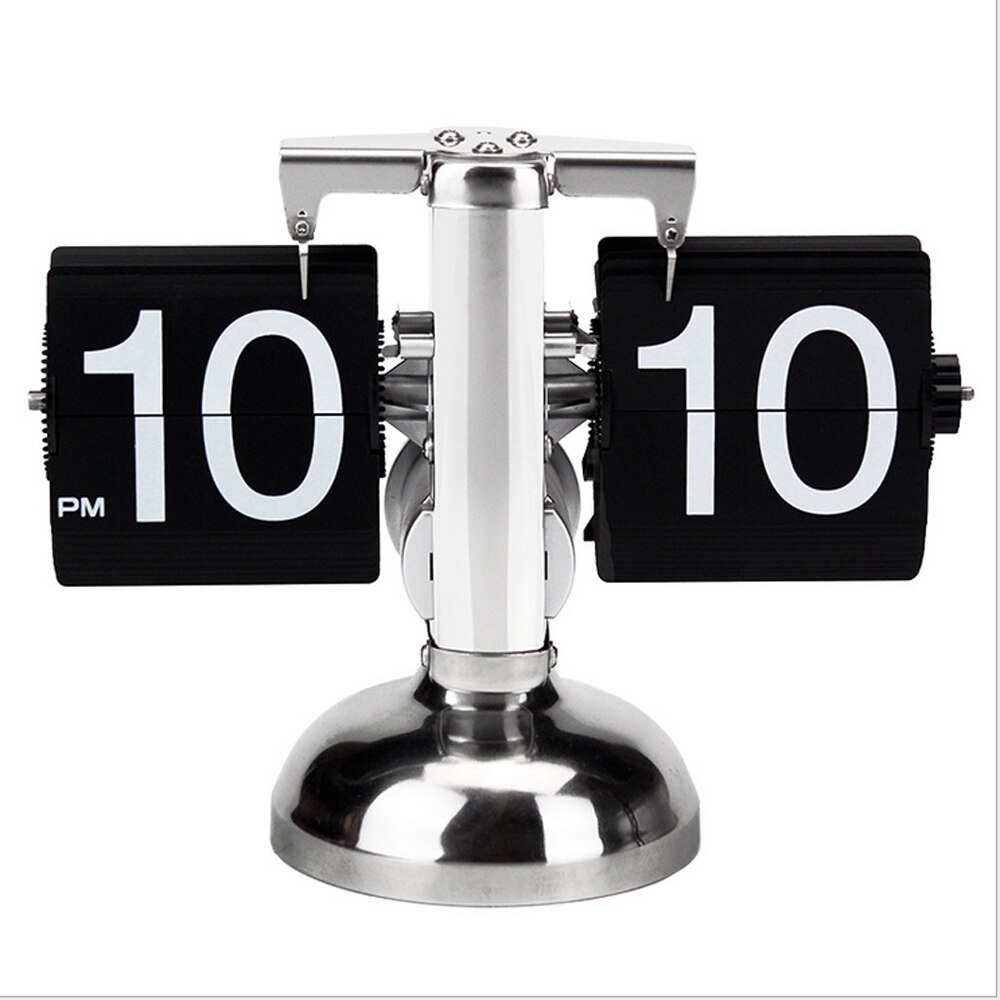Retro auto flip ur vintage flip page digitale ure flip over down bord ur flap desktop ur 24 timers display