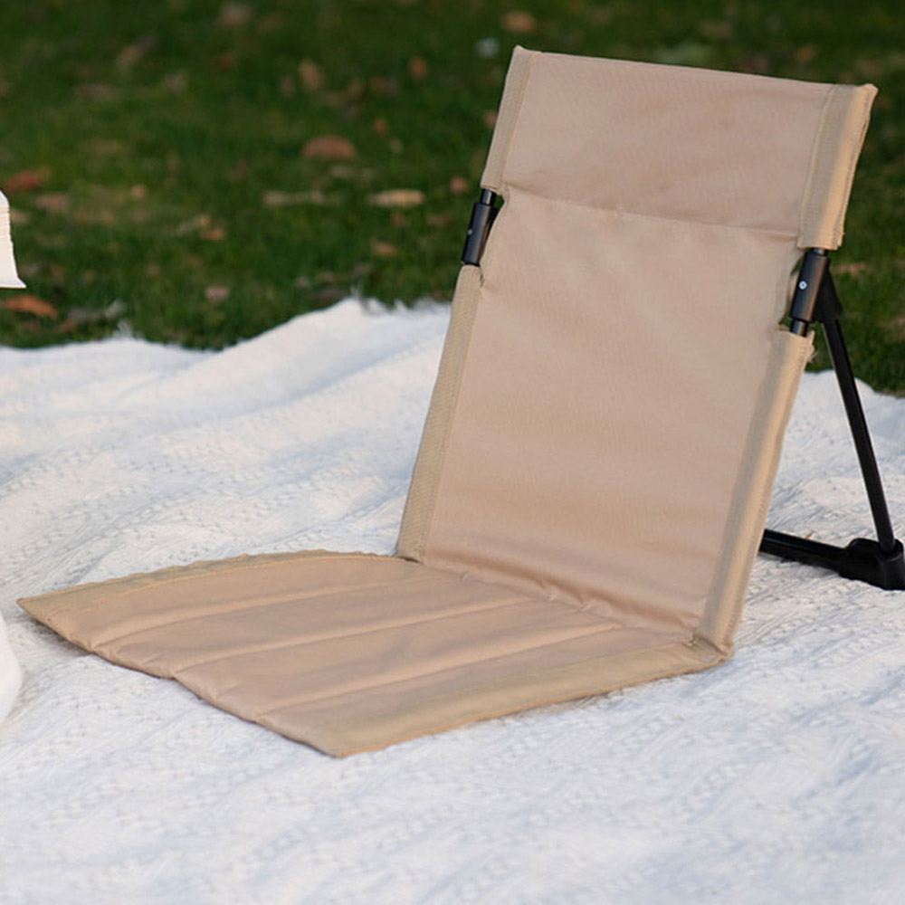 draussen Foldable Camping Sessel Foldable tragbar Strand Sessel Garten Park Single liegend Sessel Rückenlehne Kissen Picknick Camping