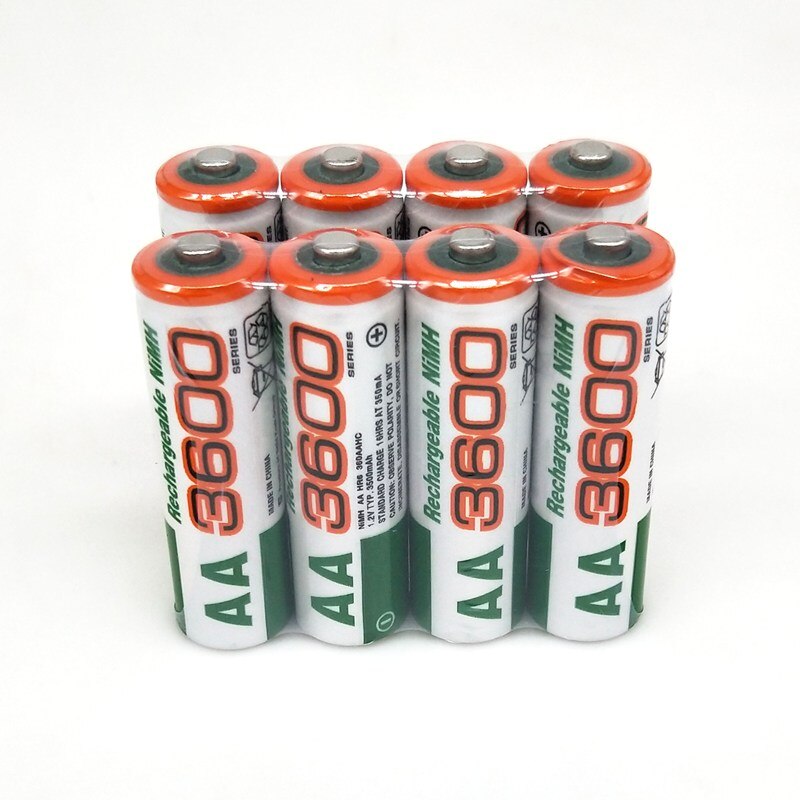 Dolidada 100% neue AA batterie 3600 mAh akku, 1,2 V Ni-Mh AA batterie, geeignet für uhren, mäbenutzen, Computer
