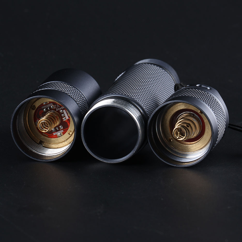 Gray Convoy S2+ with nichia 219C,Ra>90,DTP copper plate,ar-coated glass lens,7135 biscotti firmware