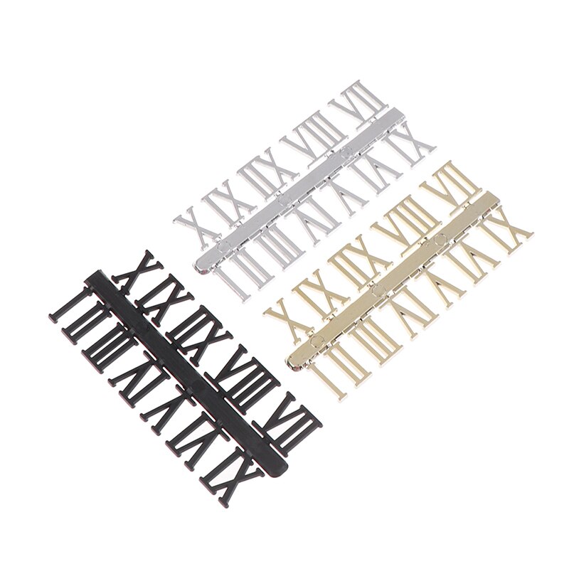 1 Set Roman Numerals Or Arabic Numerals Clock Accessories For Quartz Clock Dial Repair DIY Clock Replacement Mechanism
