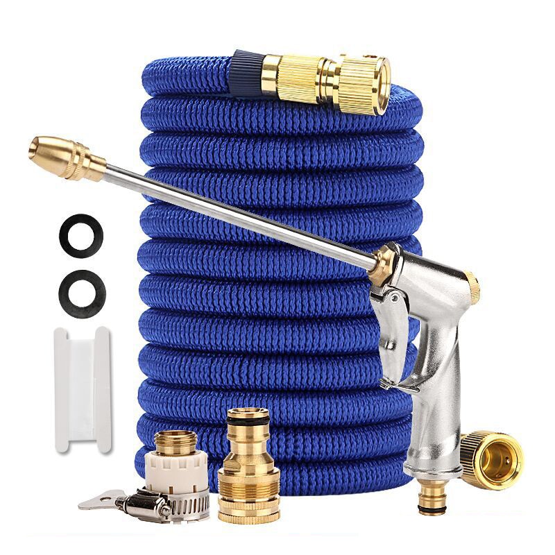 7.5-45M Garden Hose Extensible Watering Hose Bottle Foam Nozzle Fexible Extendable Pipe Hoses Agricultural Irrigation