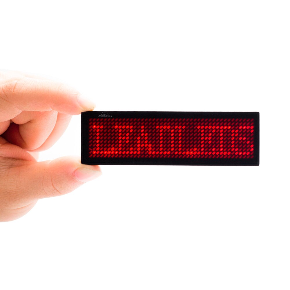 12 x 48 pixels rød farve led navneskilte programmerbar beskedstavle understøtter arabisk osv multinationalt sprog