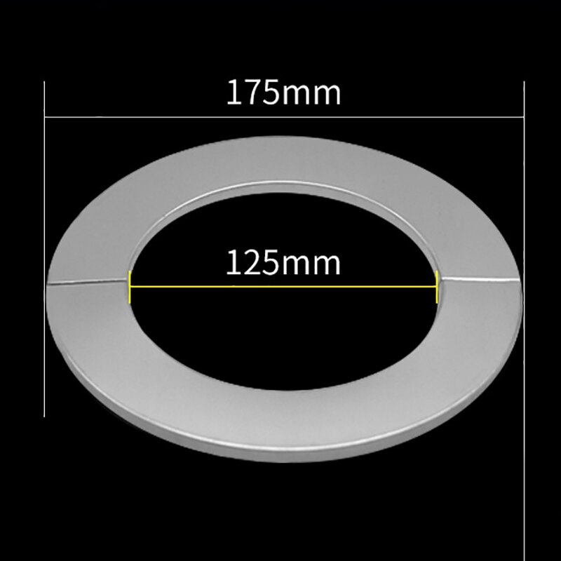 Stainless Steel Water Pipe Faucet Decorative Cover Self-Adhesive Cover Chrome Pipe Wall Covers Faucet Accessories: 175x125mm