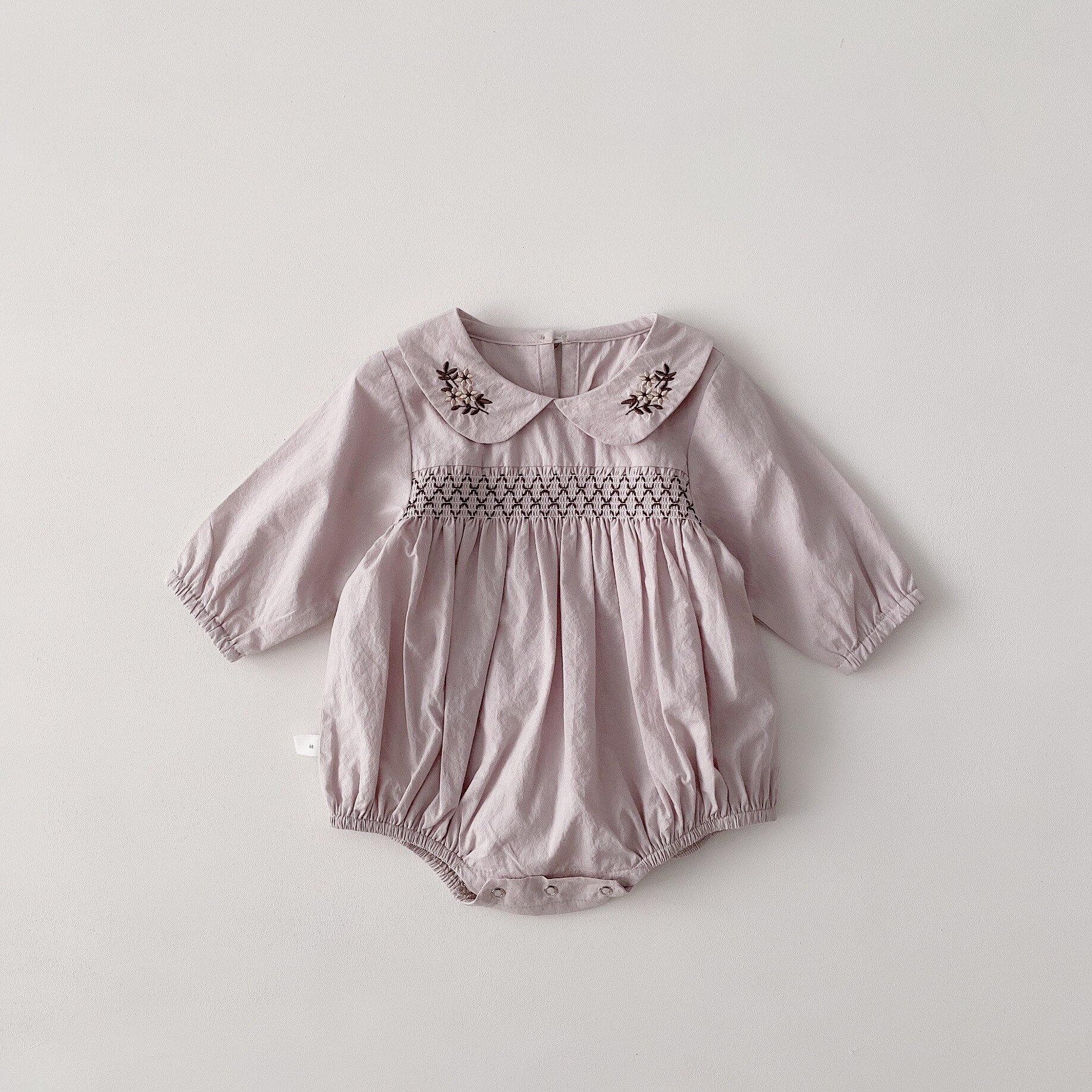 Spring And Summer Style Infant Newborn Baby Loose Vanilla Print Bodysuit Toddler Boy Girl Long Sleeve Bodysuits