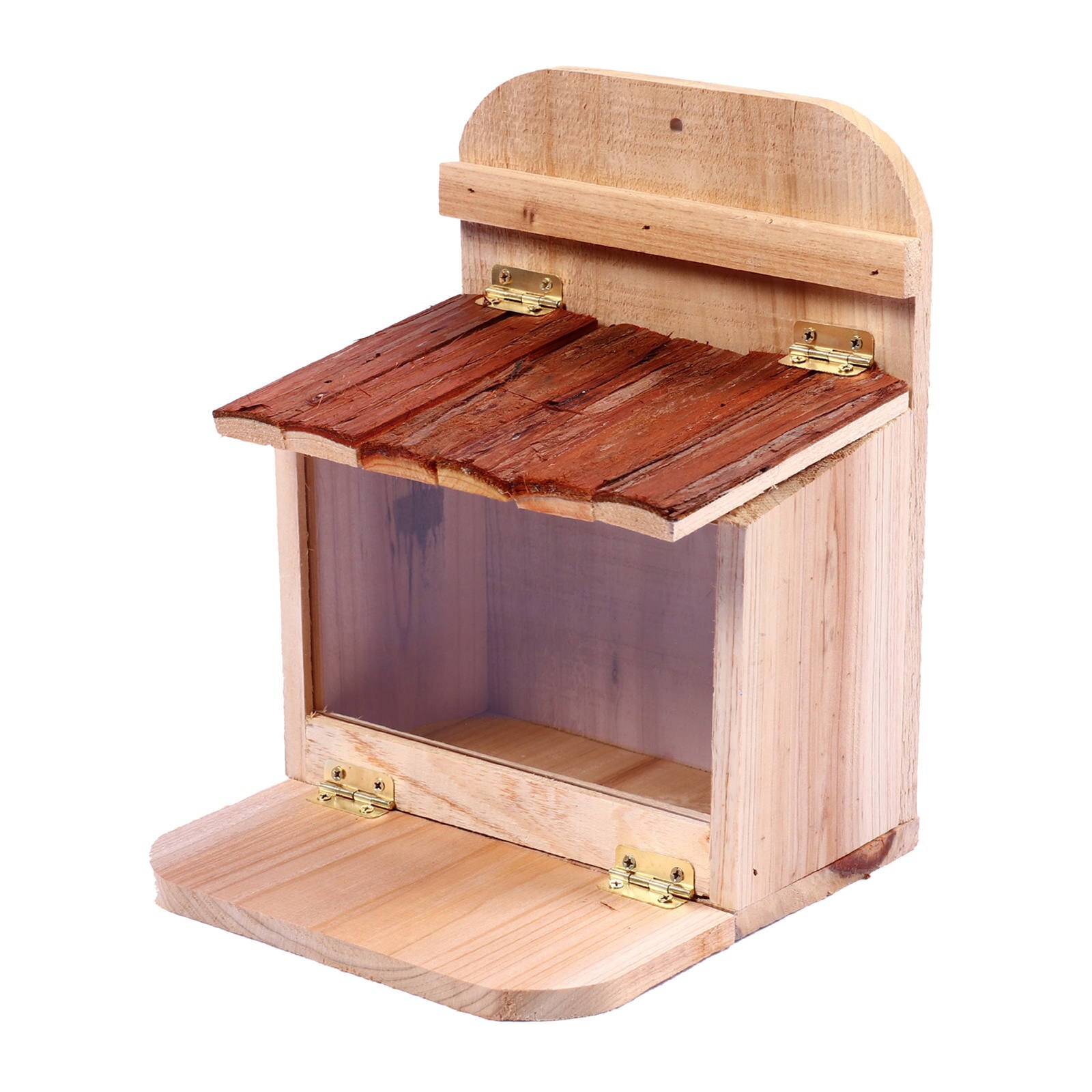 Wooden Squirrel Feeders for Outside Squirrel Feeding House for Outdoors Yard
