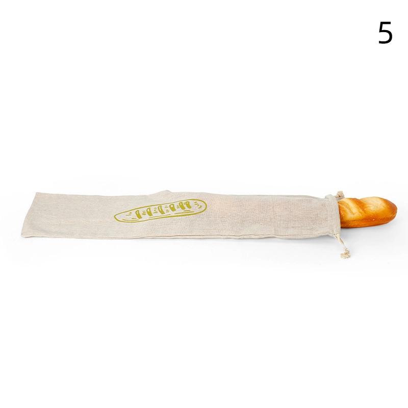 Linnen Broodzak Herbruikbare Stokbrood Katoenen Trekkoord Opbergtas Brood Zelfgemaakt Brood Vers Milieuvriendelijk Houden Voor Stokbrood: Dark Gray