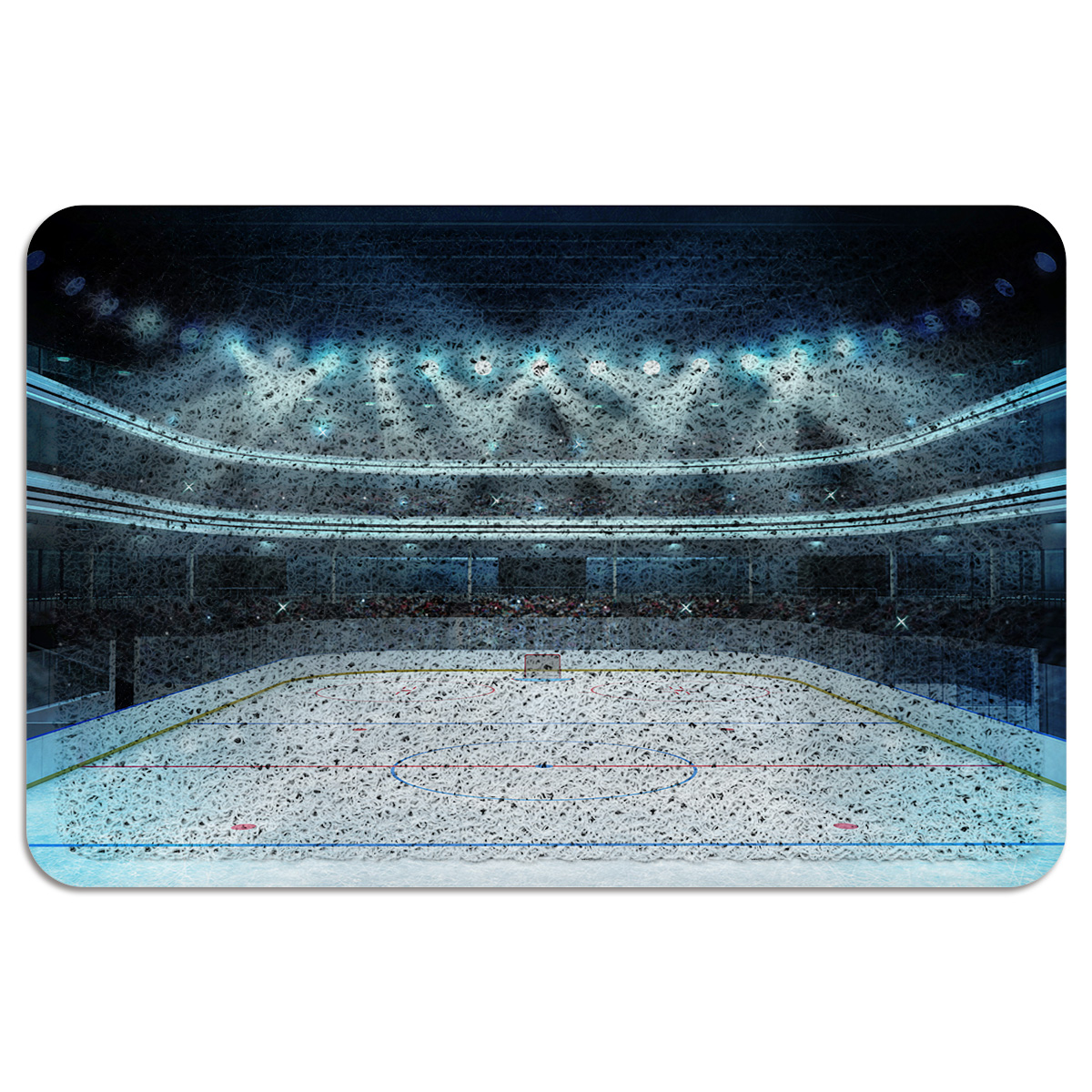 Arena Eis Eishockey Tür matt Staub Entfernung Draht Schleife Fußballen Teppich Flur Küche Schlecht Teppich nicht-Unterhose Eingang Fußmatt wohnkultur