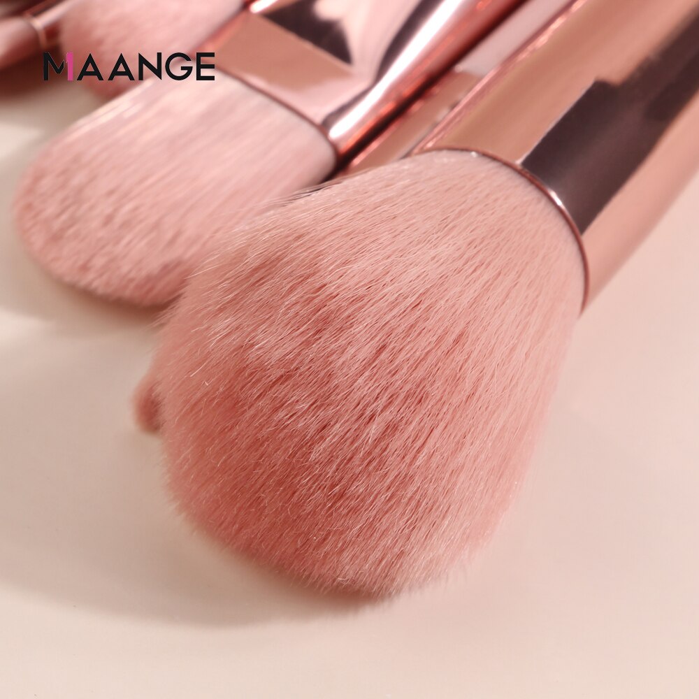 MAANGE – ensemble de pinceaux de maquillage Pro, 3/5/12 pièces, ombre à paupières, Eyeliner, brosse à sourcils, outils de mélange de beauté
