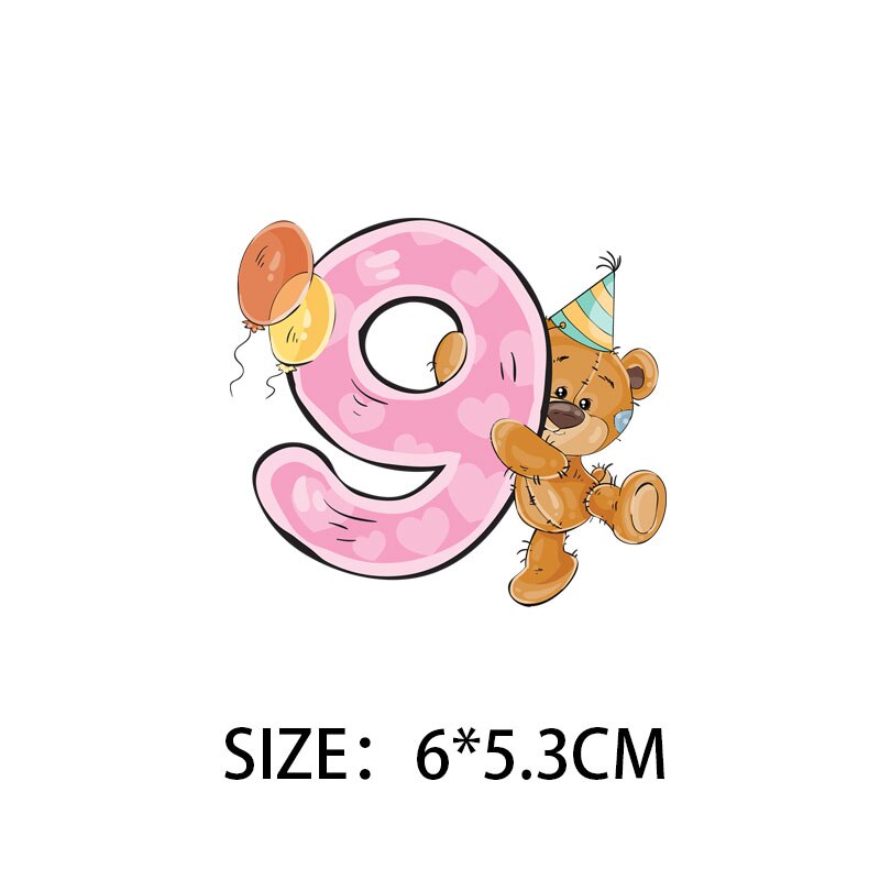 Number bear stickers for children's birthdays ... – Grandado