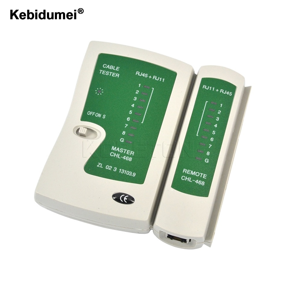 kebidumei RJ45 RJ11Cat5 Cat6 LAN Cable Tester Handheld Network Cable Tester Wire Telephone Line Detector Tracker Tool kit