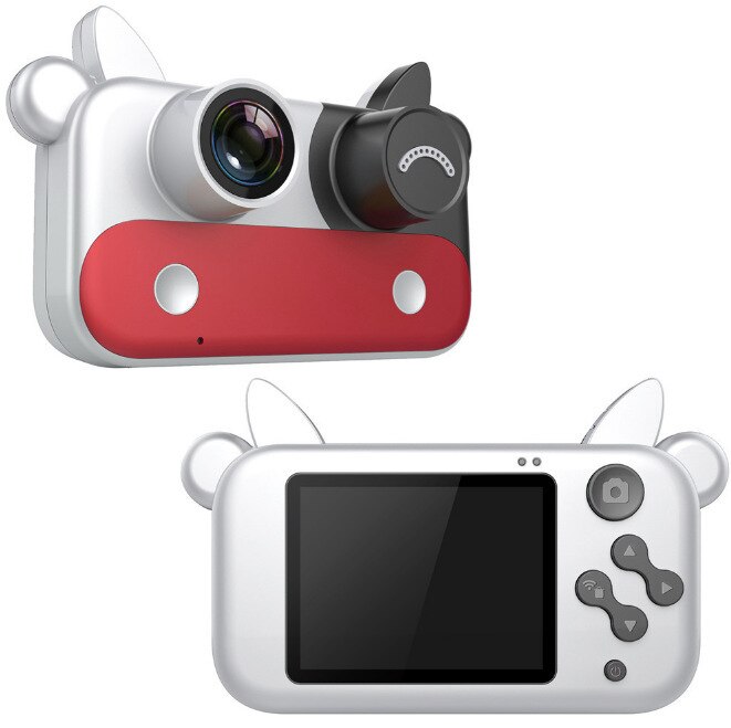 Hd wifi mini kindercamera cartoon kinderen digitale fotocamera delen foto kinderen spel studie speelgoedcamera voor kinderen: Rood / Standaard