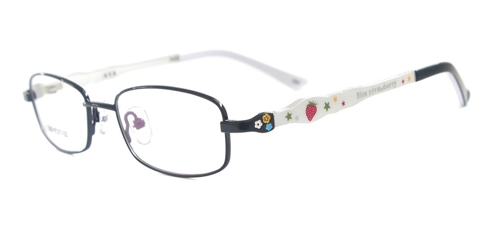 Farverige drenge- og pigebriller til børn til brillestel: Sort