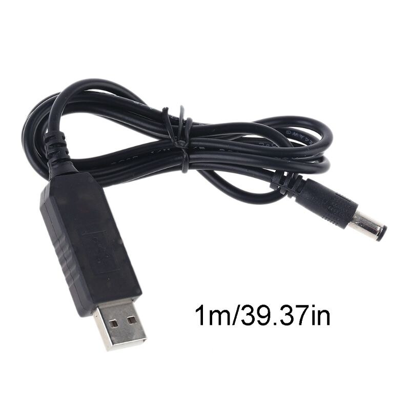 Câble universel QC 3.0 USB à 5V-12V, tension réglable, 5.5x2.1mm, ligne d&#39;alimentation pour routeur WiFi, dispositif 12V