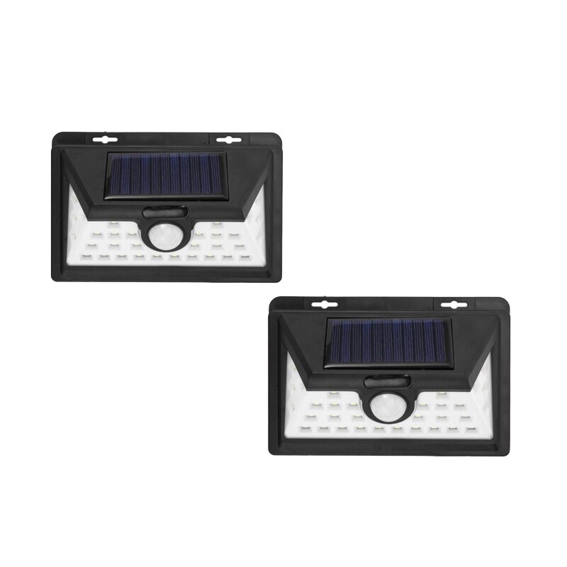 180 LED Solar Power Motion Sensor Light COB 3 Modes Outdoor Garden Yard Waterproof Energy Saving Pathway Solar Wall Lamp: 2pcs 52 LED