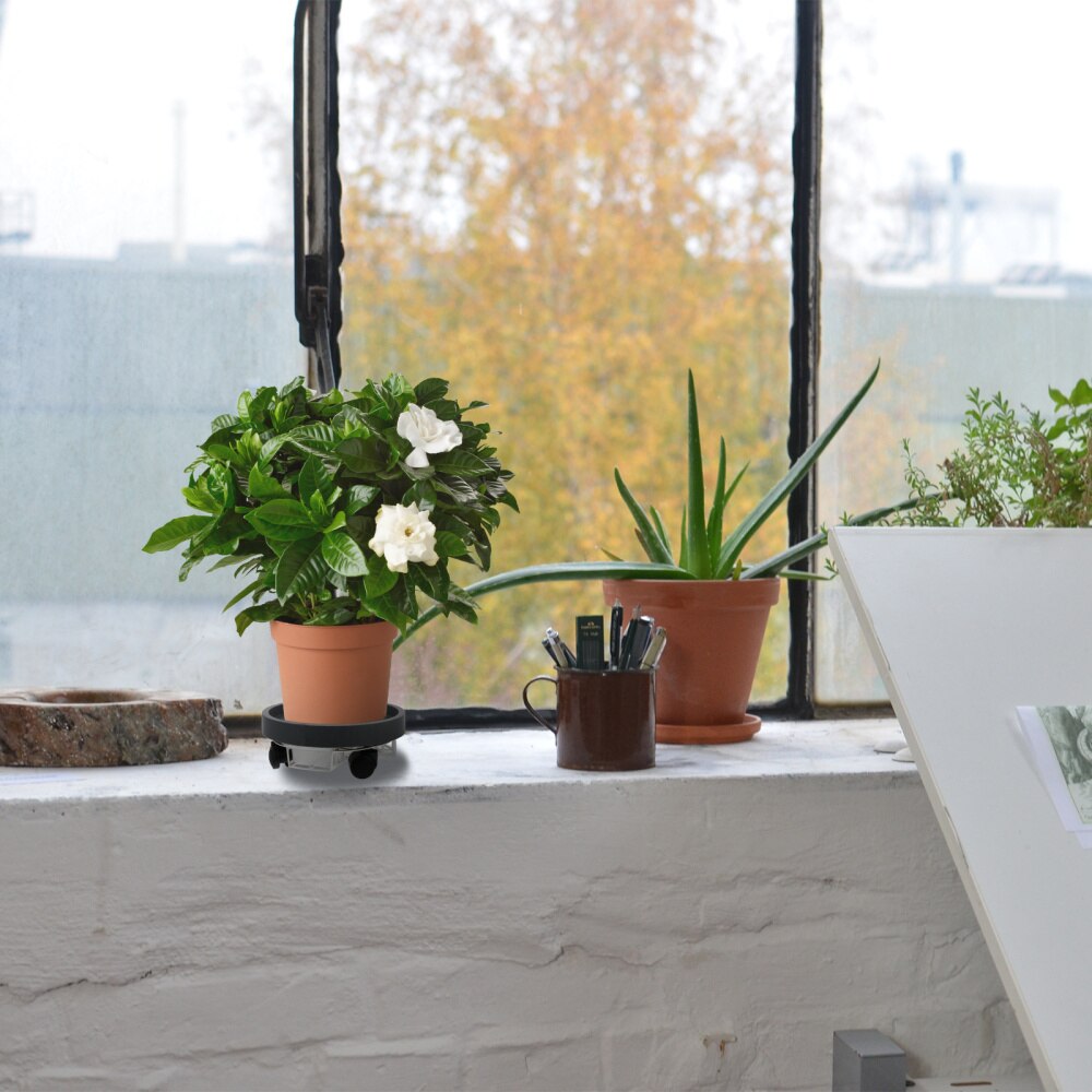 Planter Plant Stand with Wheels Rollers Flower Pot Mover Tray Easy Moving Pallet