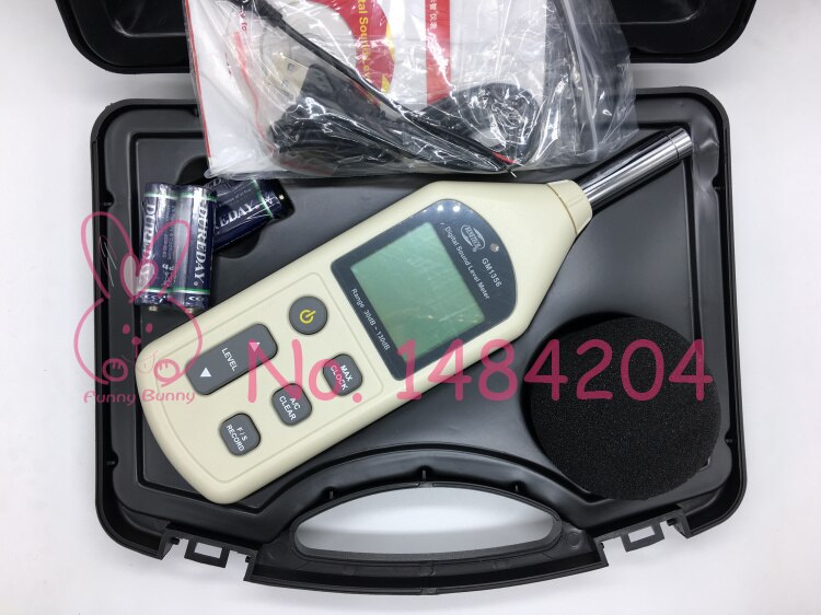 Digital Sound Level Meter GM1356 met USB Interface 4700 data opslag Benetech 30 ~ 130 dBA 35 ~ 130 dBC a/C Handheld Voice Meter