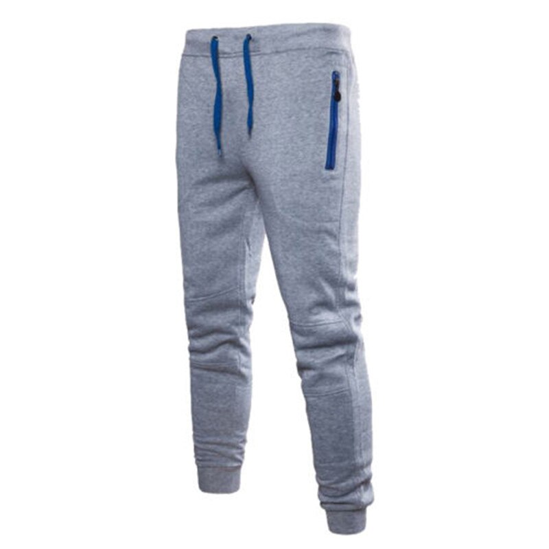hommes Sport Joggers Hip Hop Jogging Fitness pantalon décontracté poche fermeture éclair pantalon pantalon