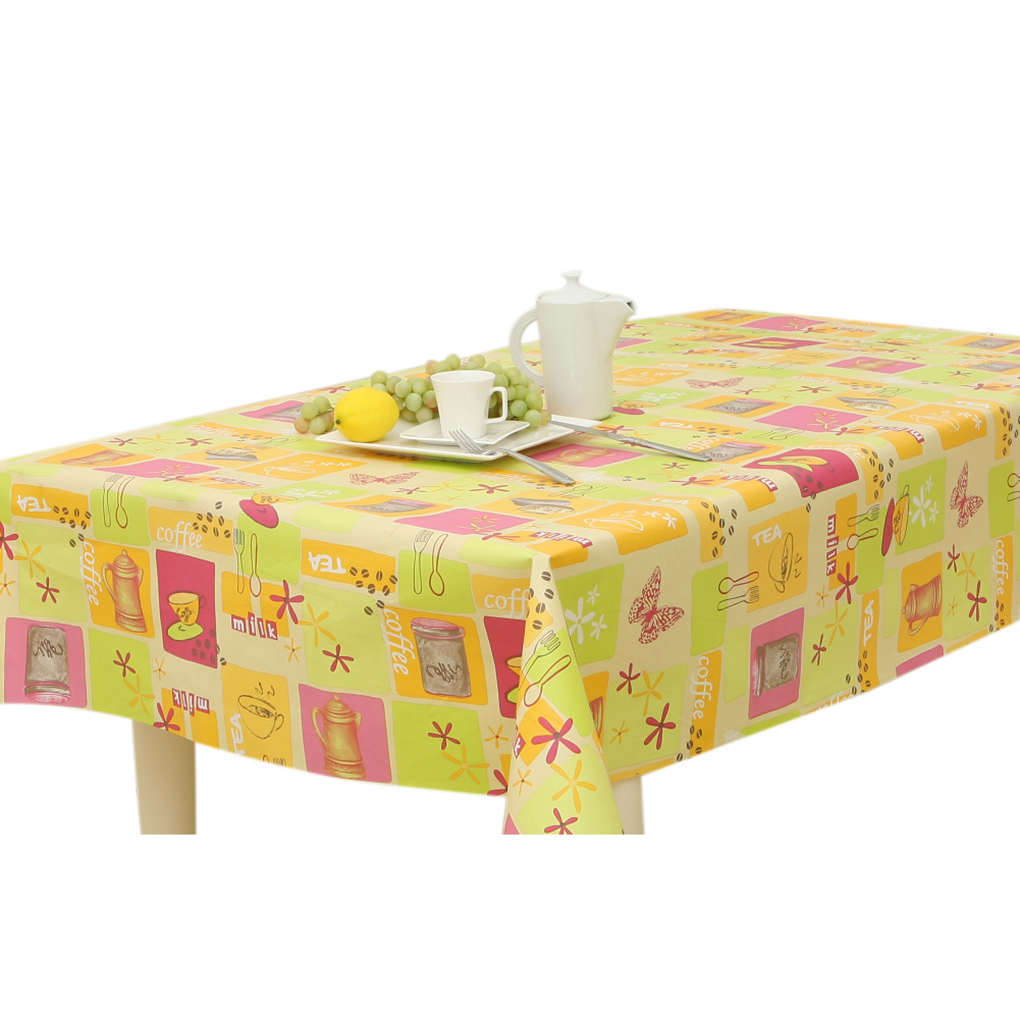 Mantel con de mariposa/cuadros, resistente al aceite, impermeable, antisuciedad, mantel de mesa rectangular de PVC para hogar
