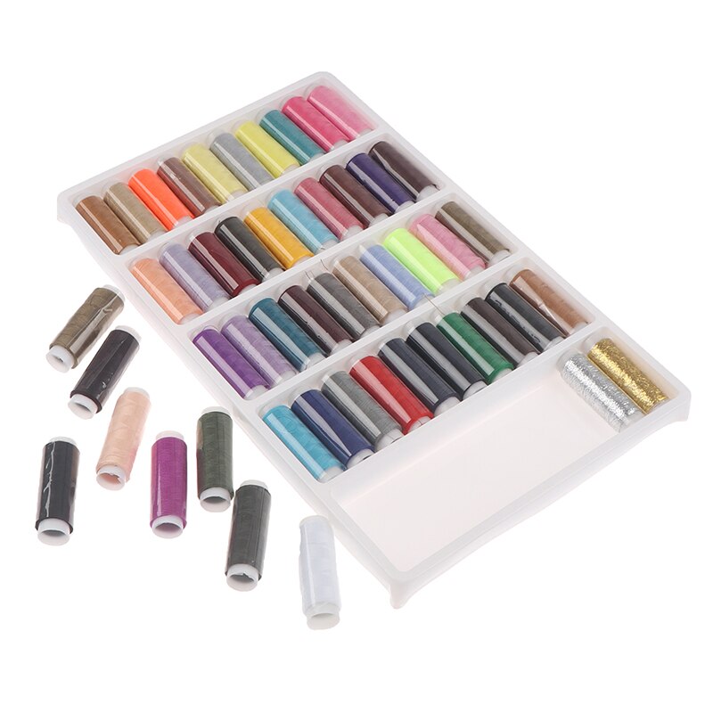 50Pcs/box Colorful Sewing Thread Home Sewing Kit for Machine Thread Hand DIY Sewing Thread Kit