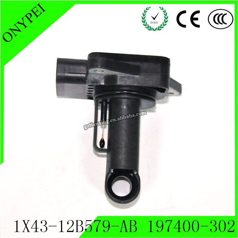 1X43-12B579-AB 197400-3021 Mass Air Flow Meter Sensor For Land Rover LR2 LR3 Jaguar XJ8 XJR 1X4312B579AB 1974003021