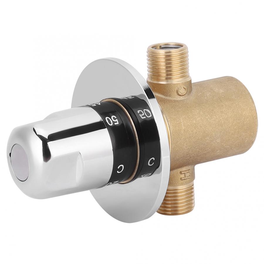 Douche Thermostaatkraan 3 Way Messing Thermostatische Mengkraan Kraan Temperatuur Mixer Regelklep Boiler Onderdelen