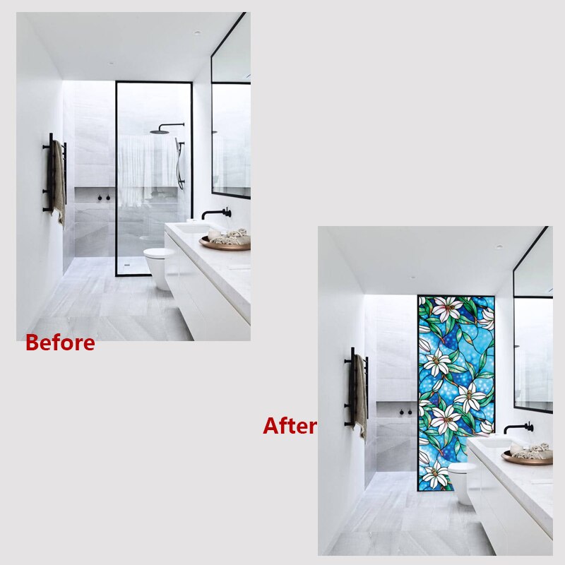 Film adhésif pour vitres, 45CM de large * 200CM de Long, Film décoratif coloré pour la maison