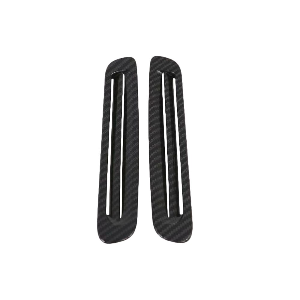 thumbnail image 2 of Carbon Fiber Look AC Dashboard Vent Cover Trim For GMC Sierra - Center Console 2 of 2