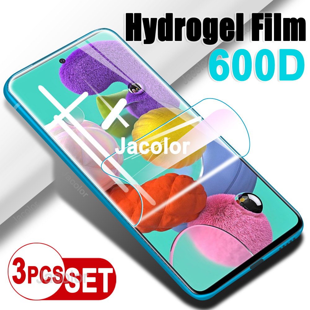 3Pcs Screen Protector Voor Samsung Galaxy A52 A52S A51 A50 A50S Soft Gel Film Niet Glas Een 52 52S 51 50 Hydrogel Beschermende Film