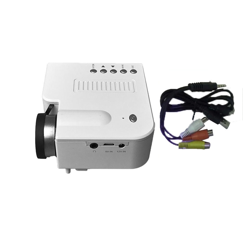 UC28B Mini Tragbare LED Projektor 1080P LCD Multimedia Heimat Kino Theater USB TF LED Beamer Projektor für Höhle Heimgebrauch: uns Stecker