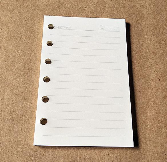 Coloffice A4 A5 B5 A6 A7 Loose-Leaf Notebook Inside Page Spiral Binder Planner Inner Page Paper Office Supplies 40pages: A7 6 holes