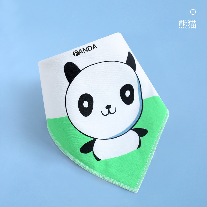 Cotton Bandana Bibs Baby Babador Feeding Smock Infant Burp Cloths Cartoon Saliva Towel Baby Eating Accessory Soft Cute Stuff