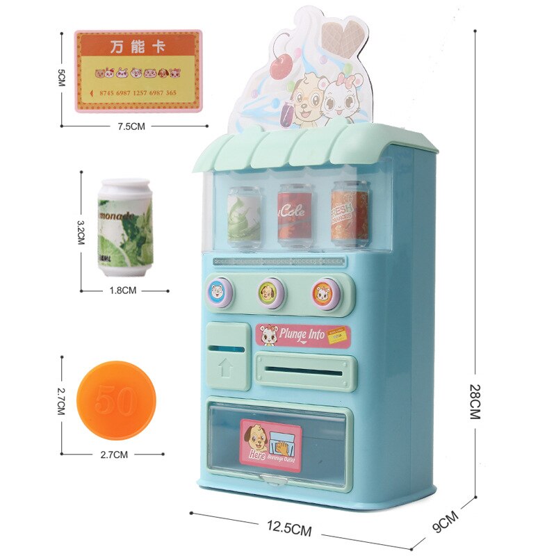 Kinderen Automaat Speelgoed Drinken Machine Snoep Machine Kind Simulatie Speelhuis Automaat Speelgoed Zonder Batterij