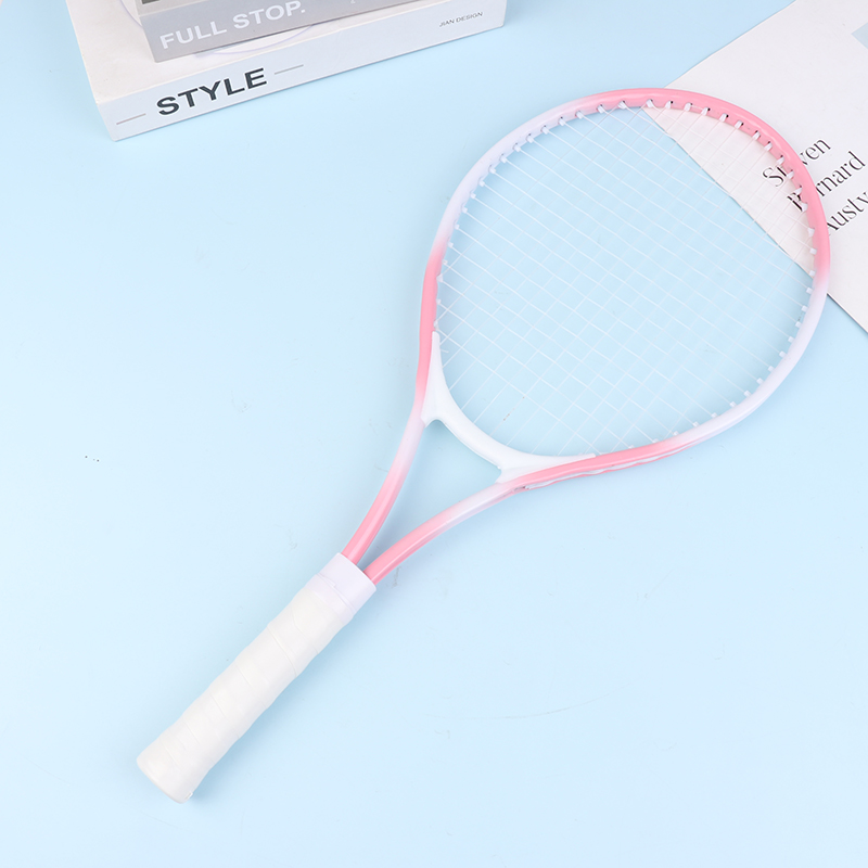 1pc børn tennisketsjer træning tennisketsjer forældre barn interaktiv stødsikker begynderketsjer unisex: Grå