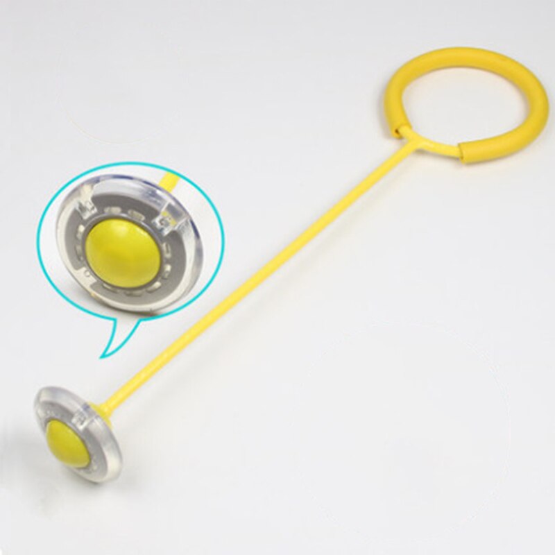 Flash Springen Touw Bal Kinderen Outdoor Fun Sport Speelgoed Led Kinderen Springen Kracht Reactie Training Bal Kind-Ouder Games: Yellow