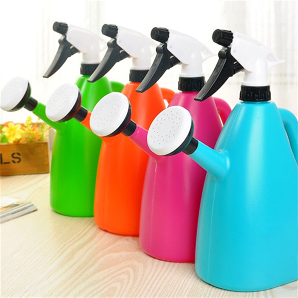 Bouteille de brumisateur rechargeable 1 litre 2 en 1, arrosoir, vaporisateur, déclencheur, pression manuelle, jardinage, atomiseur pour G: Rosy