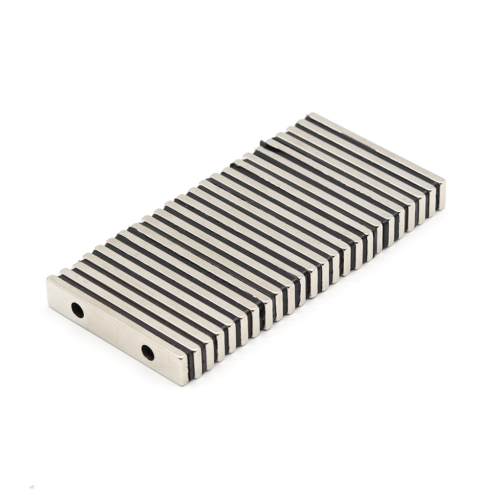 50x10x3-5mm imán perforado súper fuerte refrigerador DIY, arquitectura, ciencia y tecnología imán de bloque fuerte 50*10*3-5