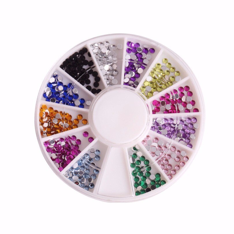 Addfavor neglekunst dekoration tip værktøj sæt prikkepen 30 stk rhinestones ruller neglelak skjold beskytter glitter negle sæt sæt: Negle rhinestones