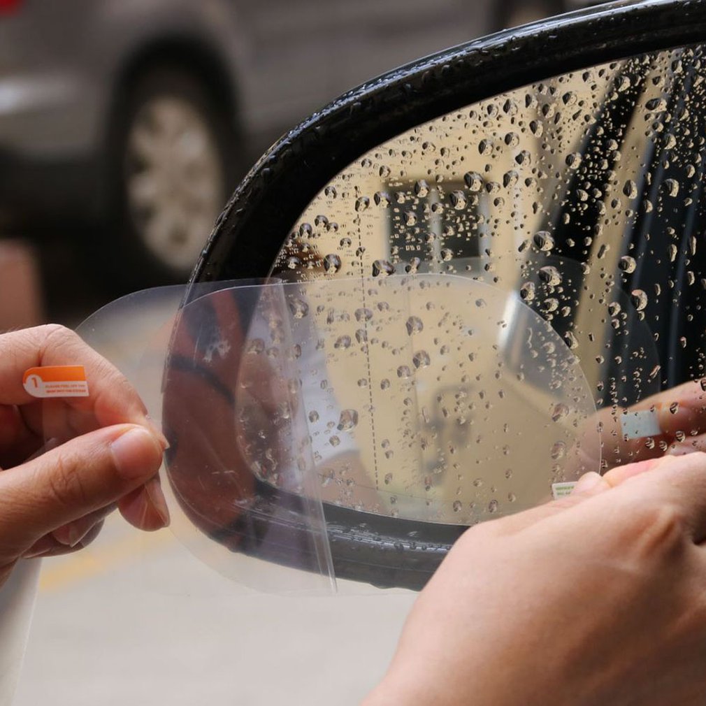 espejo retrovisor para coche película de lluvia ventana lateral Hd inundación película espejo de marcha atrás Pantalla Completa Anti-niebla Nano película impermeable