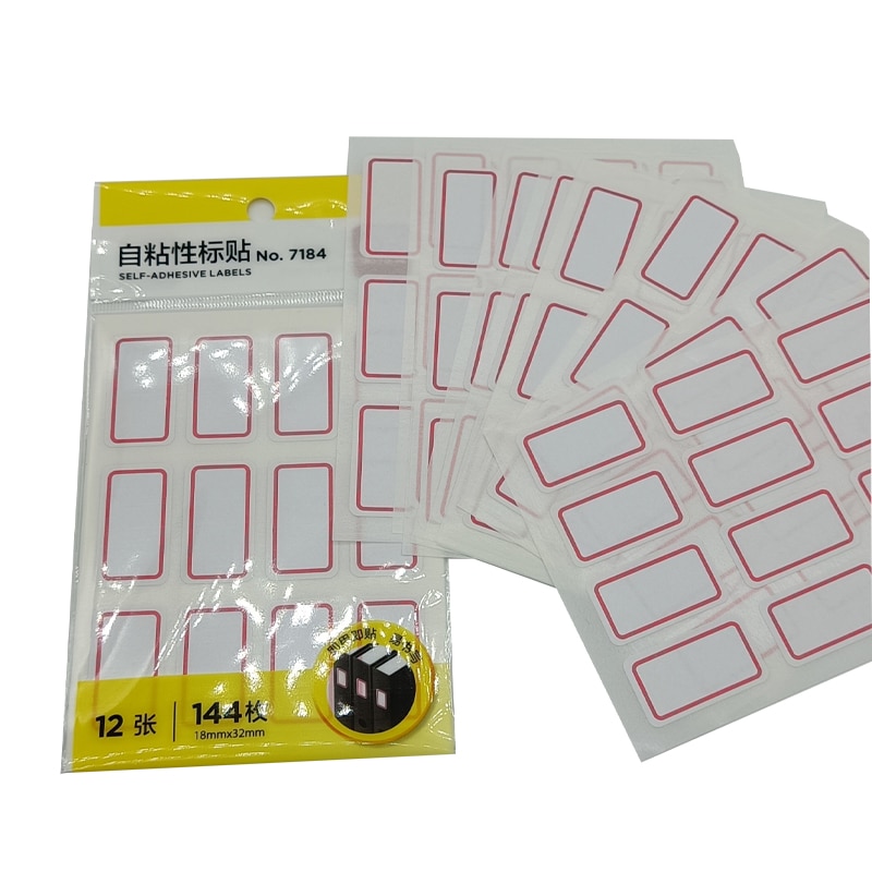 Waterdicht 144 Zelfklevend Etiket Papier Thermisch Label Zelfklevend Papier Verpakking Label Supermarkt Prijs Blank Label