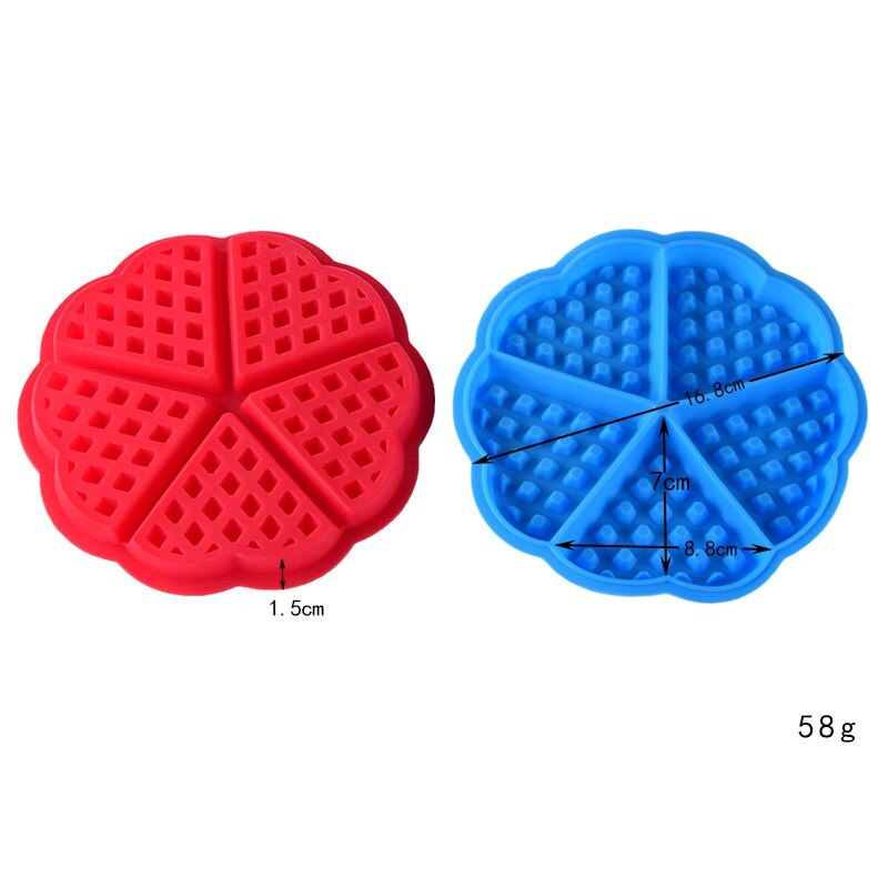 Verdickt 5-Stück Herz-Förmigen Silikon Waffel bilden Backofen Mikrowelle Cookie Cutter Haushalt Kuchen Backform DIY