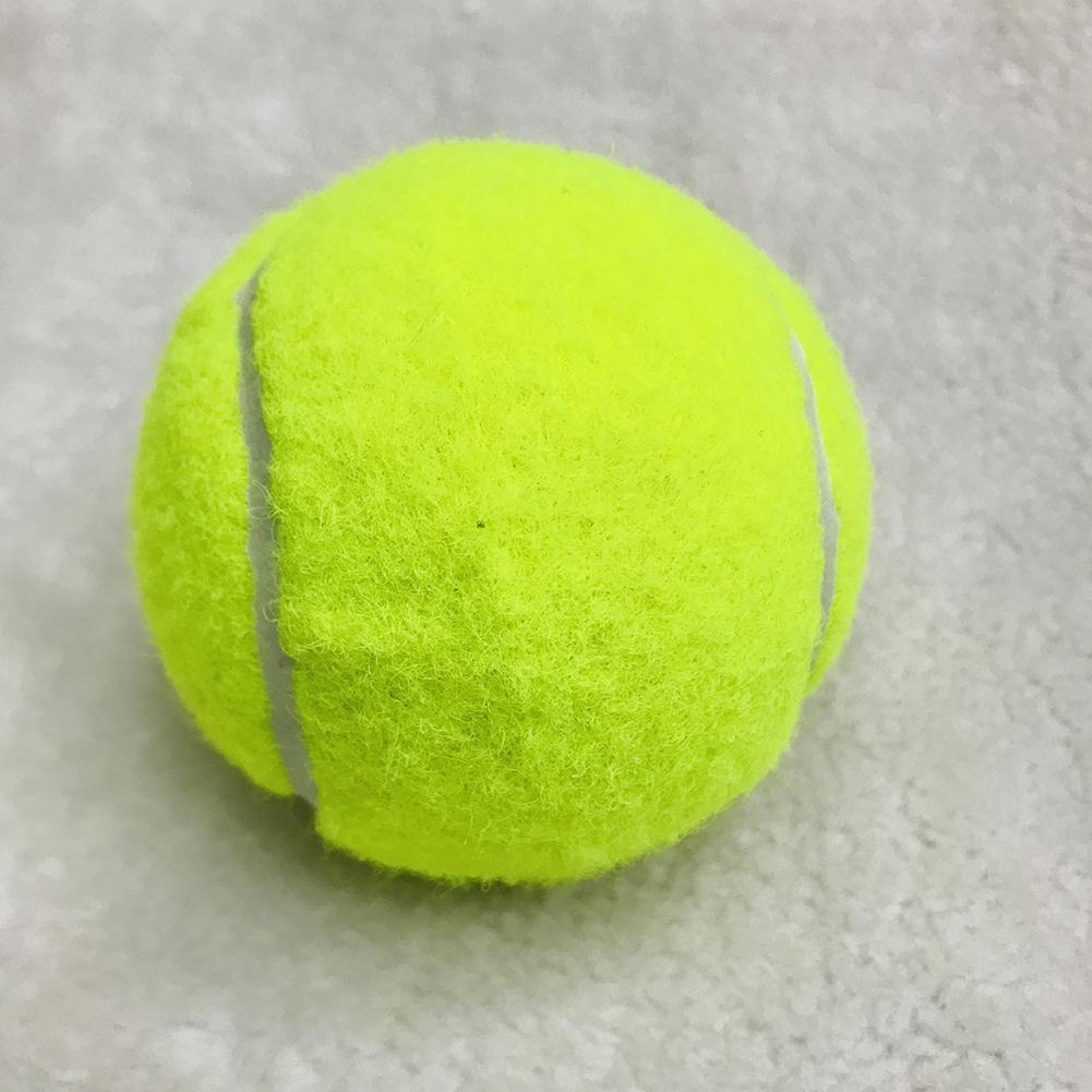 1Pcs Durable Tennis Ball Rubber Tennis Practice Ball For Competition Training Exercises Elastic Fiber Rubber Outdoor Tennis Ball