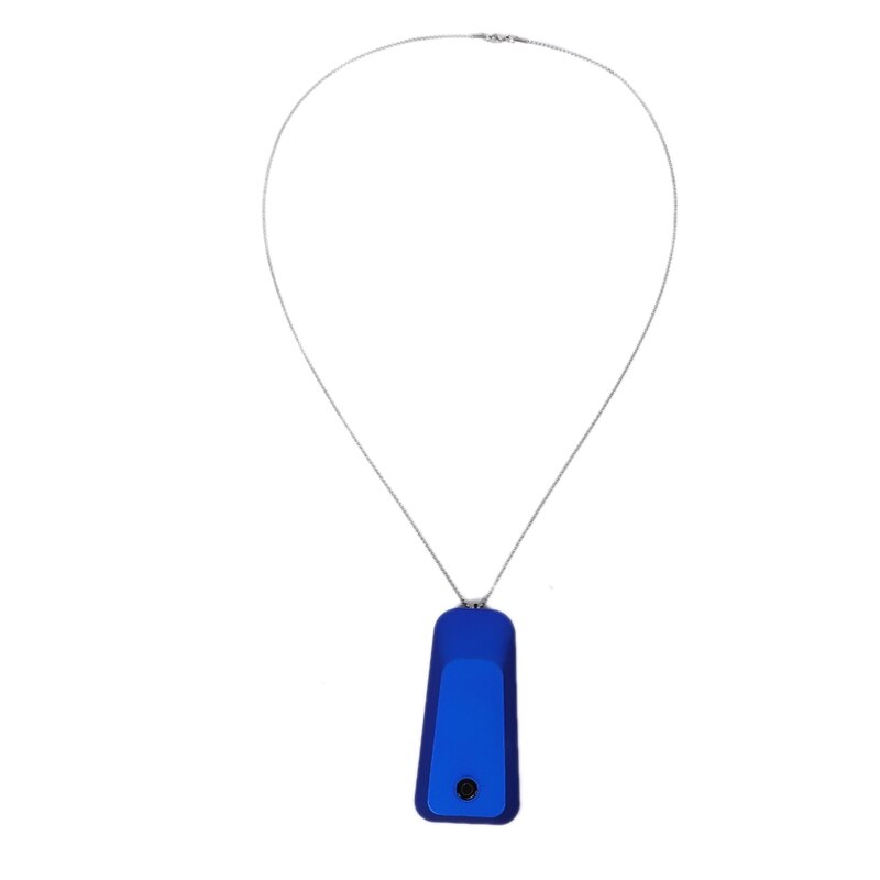 Ketting Luchtreiniger Thuis Mini Usb Draagbare Wearable Ketting Negatieve Ionen Generator Usb Personal Air Cleaner: Blue