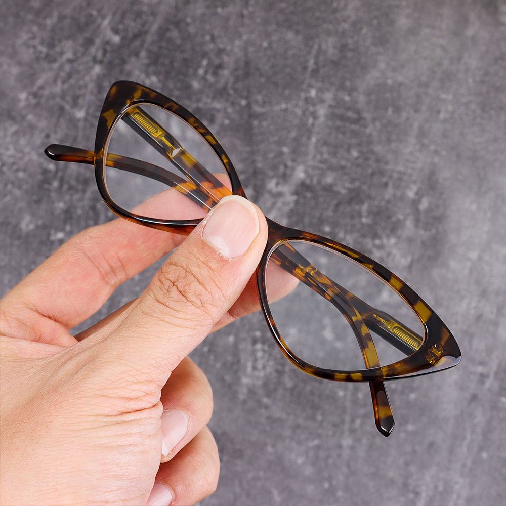 Mode Kat Ogen Leesbril Ultalight Kleine Frame Clear Lens Verziend Brillen Voor Vrouwen &amp; Mannen Met + 10to + 40