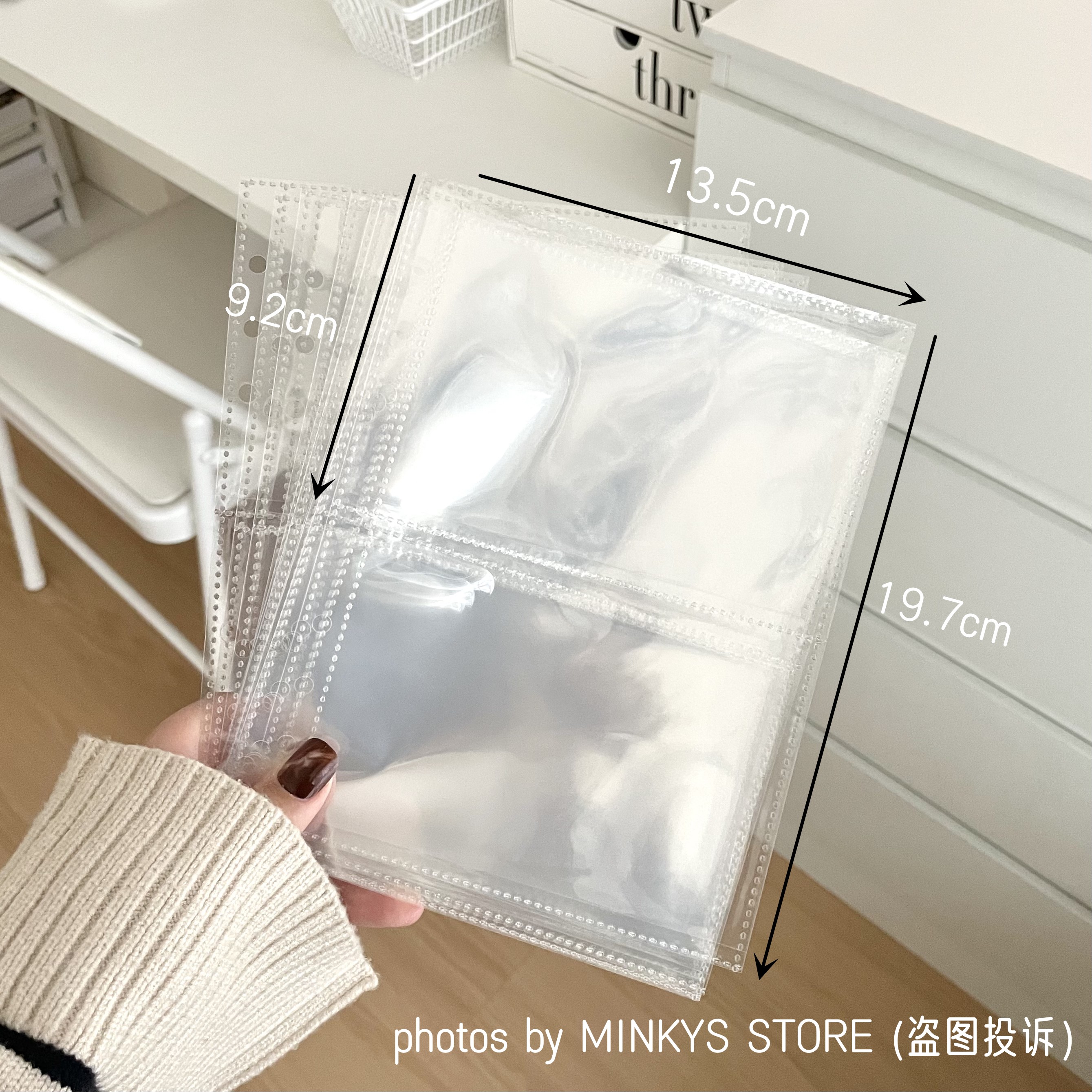 MINKYS Kawaii Fluffy Cat Bear A5 Kpop Photocard Binder Collect Book Idol Photo Card Holder Photocard Album Stationery: Dark Grey