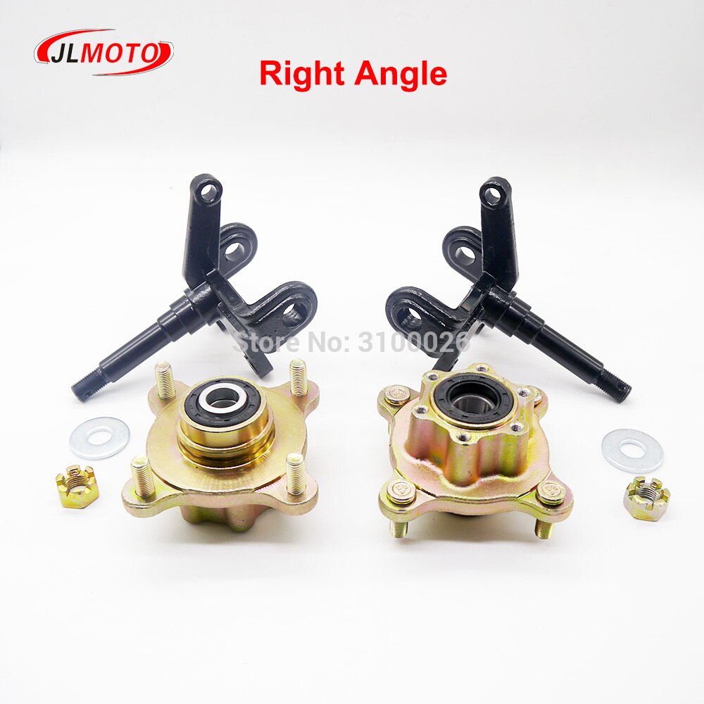 1SET Steering Strut Knuckle Spindles with Brake Disc Wheel Hubs Fit For China ATV 110cc 125cc 150cc Golf Buggy Quad Bike Parts