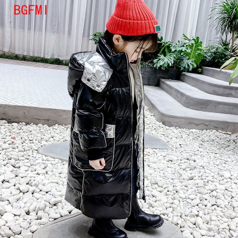 2022 Jongens Meisjes Gewatteerde Jassen Tiener Winter Kleding Casual Water Proof Winddicht Warm Houden Katoen Mid-Lengte Kids Geul jas