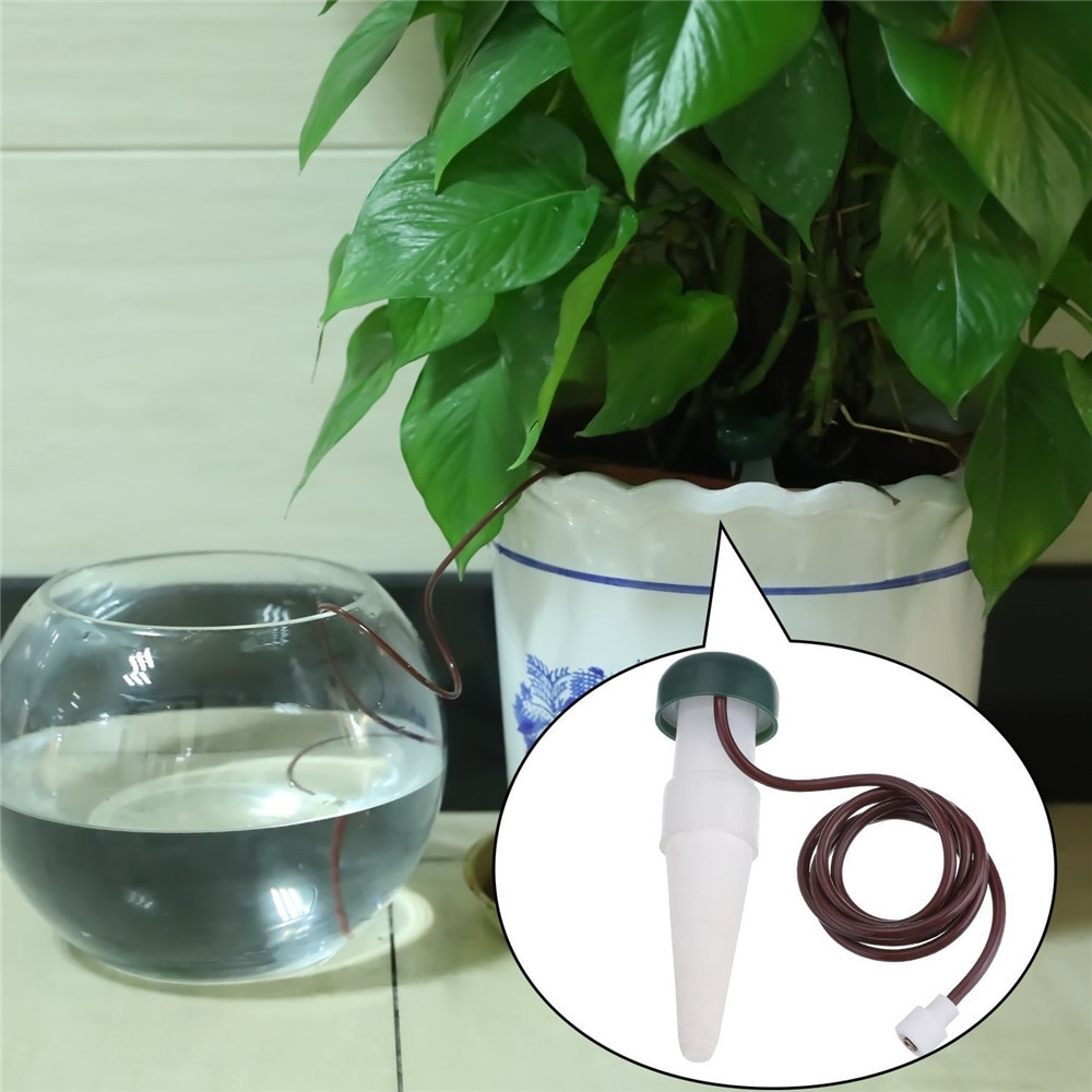 1-20Pcs Ceramic Self Watering Spikes Automatic Plants Drip Irrigation Water Stakes For Indoor Outdoor Garden Watering System