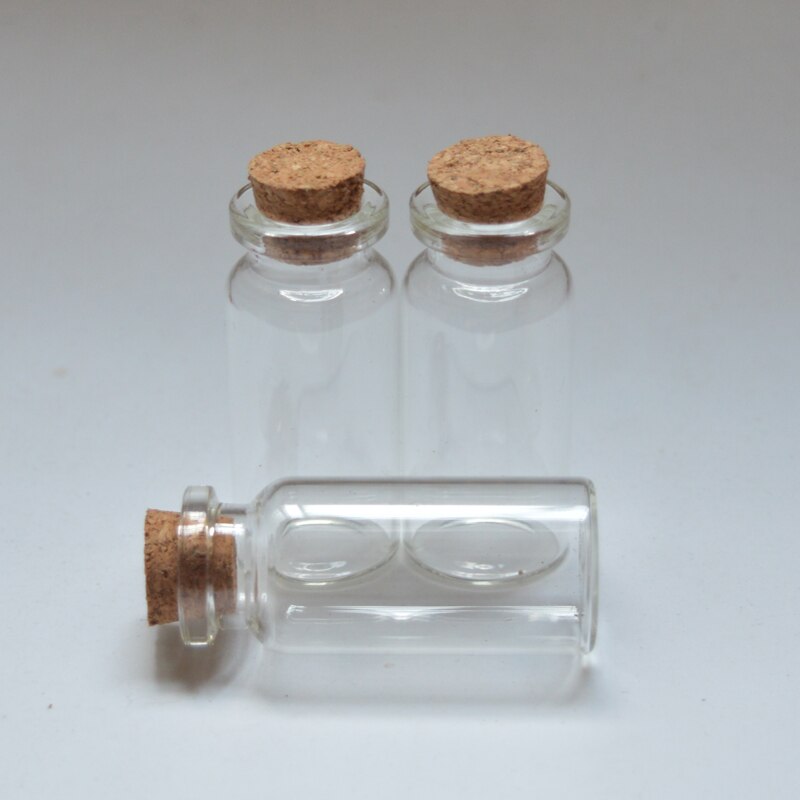 10 Stuks 10Ml Glazen Fles Met Kurk Lege 10Ml Clear Die Glazen Flesjes Display Fles